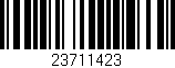 Código de barras (EAN, GTIN, SKU, ISBN): '23711423'