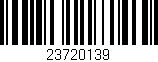 Código de barras (EAN, GTIN, SKU, ISBN): '23720139'