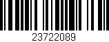 Código de barras (EAN, GTIN, SKU, ISBN): '23722089'