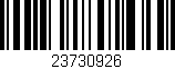 Código de barras (EAN, GTIN, SKU, ISBN): '23730926'