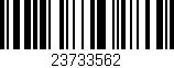 Código de barras (EAN, GTIN, SKU, ISBN): '23733562'