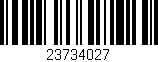 Código de barras (EAN, GTIN, SKU, ISBN): '23734027'