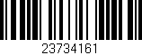 Código de barras (EAN, GTIN, SKU, ISBN): '23734161'