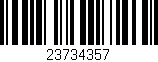 Código de barras (EAN, GTIN, SKU, ISBN): '23734357'