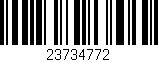 Código de barras (EAN, GTIN, SKU, ISBN): '23734772'