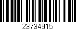 Código de barras (EAN, GTIN, SKU, ISBN): '23734915'