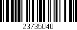 Código de barras (EAN, GTIN, SKU, ISBN): '23735040'