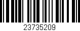 Código de barras (EAN, GTIN, SKU, ISBN): '23735209'