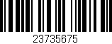 Código de barras (EAN, GTIN, SKU, ISBN): '23735675'