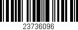 Código de barras (EAN, GTIN, SKU, ISBN): '23736096'