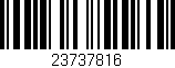 Código de barras (EAN, GTIN, SKU, ISBN): '23737816'