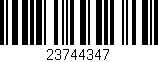 Código de barras (EAN, GTIN, SKU, ISBN): '23744347'