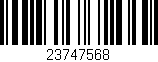 Código de barras (EAN, GTIN, SKU, ISBN): '23747568'