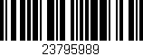 Código de barras (EAN, GTIN, SKU, ISBN): '23795989'