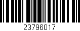 Código de barras (EAN, GTIN, SKU, ISBN): '23796017'