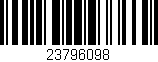Código de barras (EAN, GTIN, SKU, ISBN): '23796098'