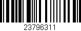 Código de barras (EAN, GTIN, SKU, ISBN): '23796311'