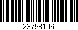 Código de barras (EAN, GTIN, SKU, ISBN): '23798196'