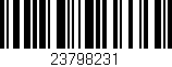 Código de barras (EAN, GTIN, SKU, ISBN): '23798231'