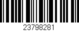 Código de barras (EAN, GTIN, SKU, ISBN): '23798281'