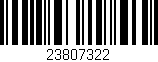 Código de barras (EAN, GTIN, SKU, ISBN): '23807322'