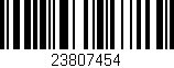 Código de barras (EAN, GTIN, SKU, ISBN): '23807454'