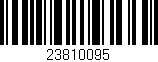 Código de barras (EAN, GTIN, SKU, ISBN): '23810095'