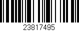 Código de barras (EAN, GTIN, SKU, ISBN): '23817495'