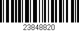 Código de barras (EAN, GTIN, SKU, ISBN): '23848820'