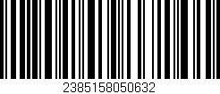 Código de barras (EAN, GTIN, SKU, ISBN): '2385158050632'