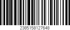 Código de barras (EAN, GTIN, SKU, ISBN): '2385158127648'