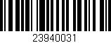 Código de barras (EAN, GTIN, SKU, ISBN): '23940031'