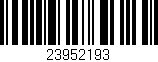 Código de barras (EAN, GTIN, SKU, ISBN): '23952193'
