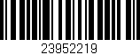 Código de barras (EAN, GTIN, SKU, ISBN): '23952219'