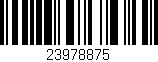 Código de barras (EAN, GTIN, SKU, ISBN): '23978875'