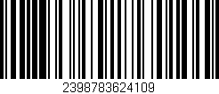 Código de barras (EAN, GTIN, SKU, ISBN): '2398783624109'