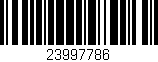 Código de barras (EAN, GTIN, SKU, ISBN): '23997786'