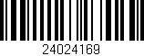 Código de barras (EAN, GTIN, SKU, ISBN): '24024169'