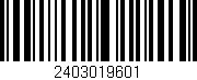 Código de barras (EAN, GTIN, SKU, ISBN): '2403019601'