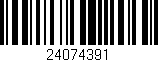 Código de barras (EAN, GTIN, SKU, ISBN): '24074391'