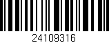 Código de barras (EAN, GTIN, SKU, ISBN): '24109316'