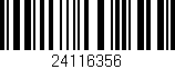 Código de barras (EAN, GTIN, SKU, ISBN): '24116356'