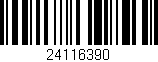 Código de barras (EAN, GTIN, SKU, ISBN): '24116390'