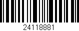 Código de barras (EAN, GTIN, SKU, ISBN): '24118881'