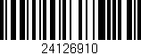 Código de barras (EAN, GTIN, SKU, ISBN): '24126910'