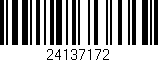 Código de barras (EAN, GTIN, SKU, ISBN): '24137172'