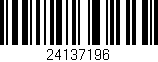 Código de barras (EAN, GTIN, SKU, ISBN): '24137196'