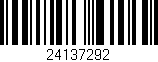 Código de barras (EAN, GTIN, SKU, ISBN): '24137292'