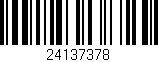 Código de barras (EAN, GTIN, SKU, ISBN): '24137378'