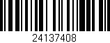 Código de barras (EAN, GTIN, SKU, ISBN): '24137408'